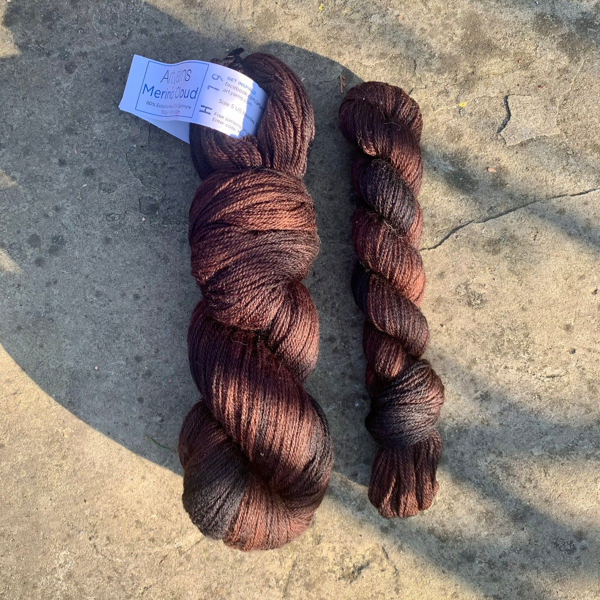 Artyarns Merino Cloud in Dark Chocolate Swirl H19