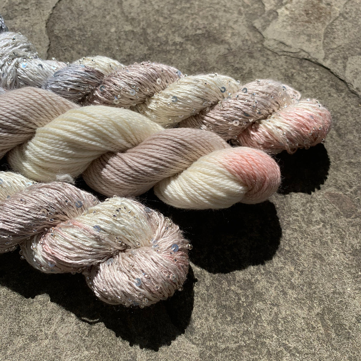 Artyarns Beaded Silk + Sequins Light in Nude Mix 1033